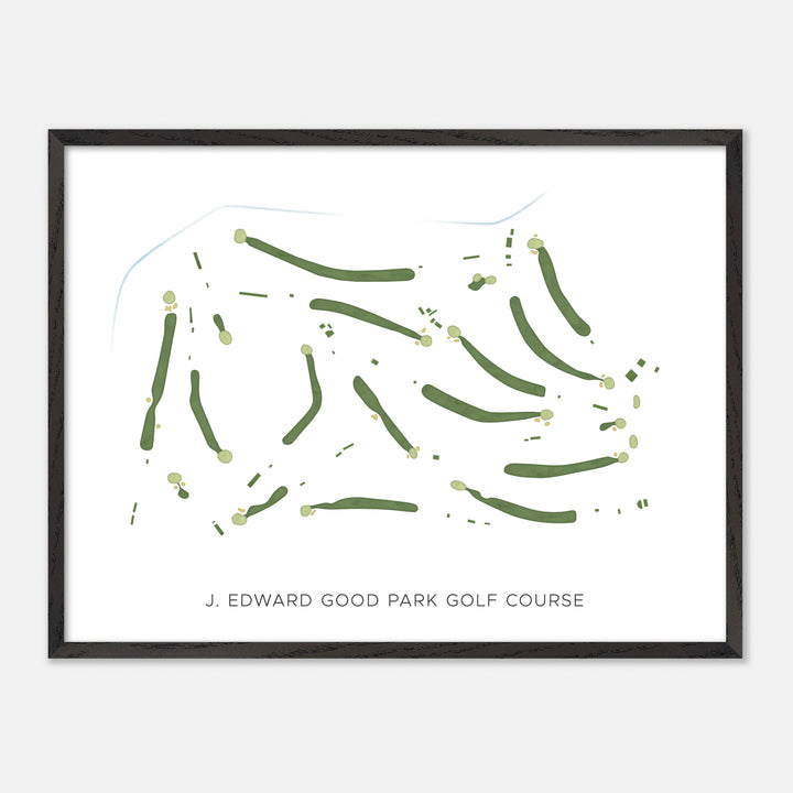 Print of J. Edward Good Park Golf Course Modern Map