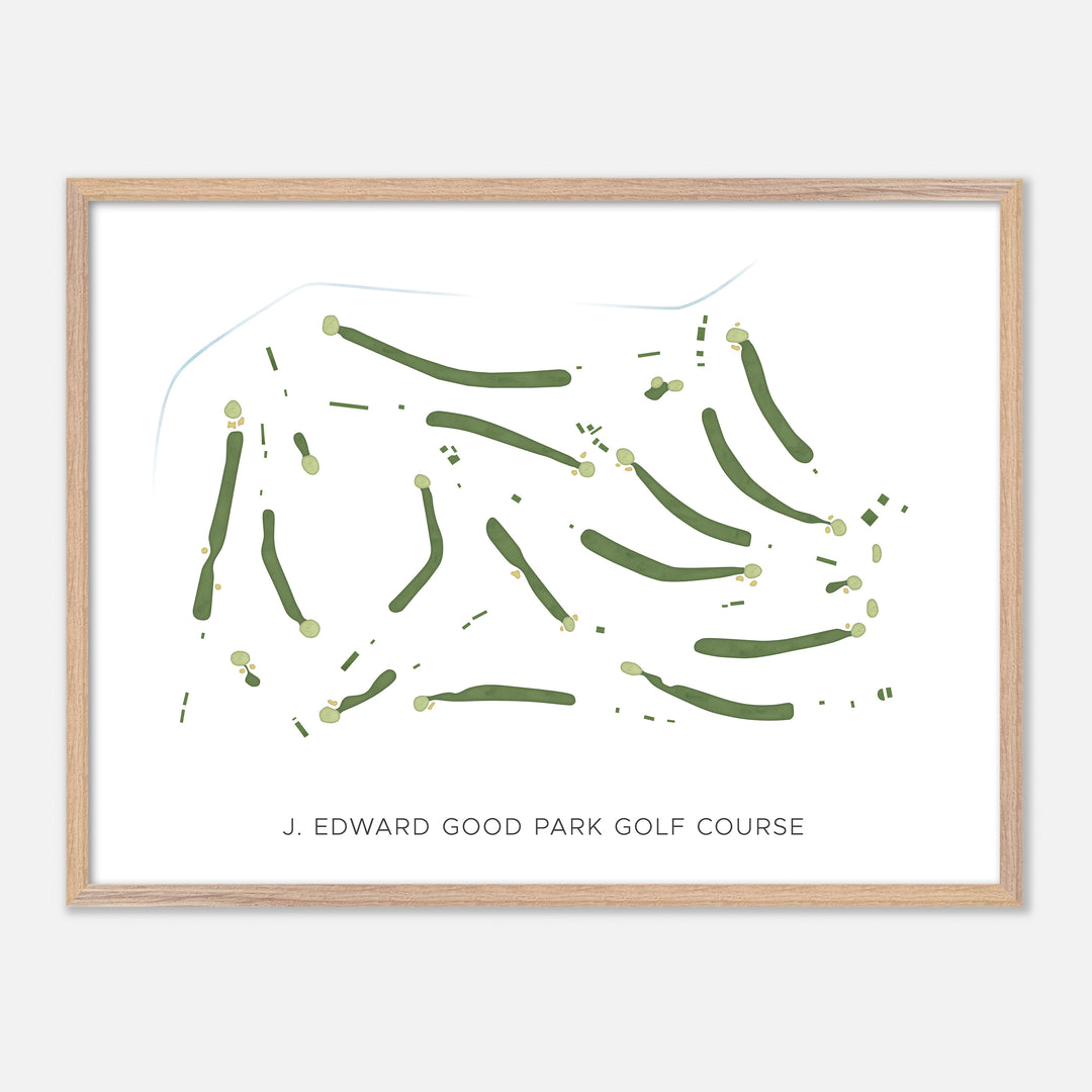 Print of J. Edward Good Park Golf Course Modern Map