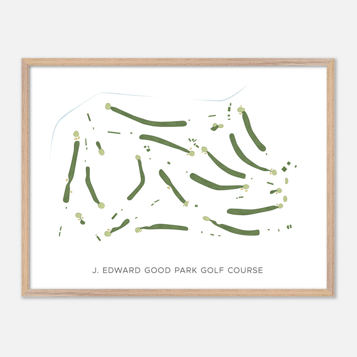 Print of J. Edward Good Park Golf Course Modern Map