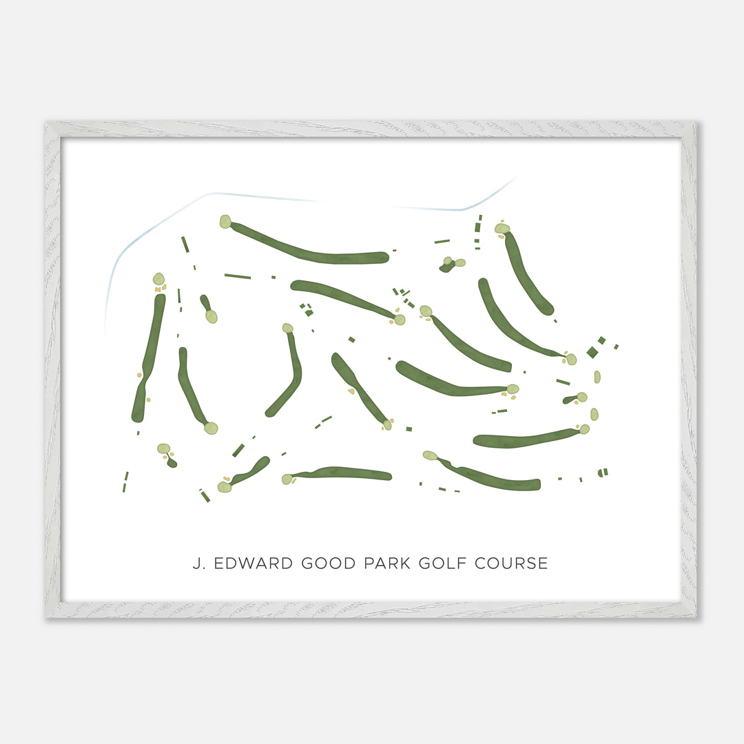 Print of J. Edward Good Park Golf Course Modern Map