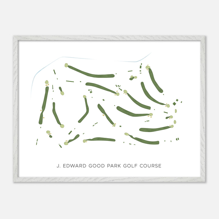 Print of J. Edward Good Park Golf Course Modern Map