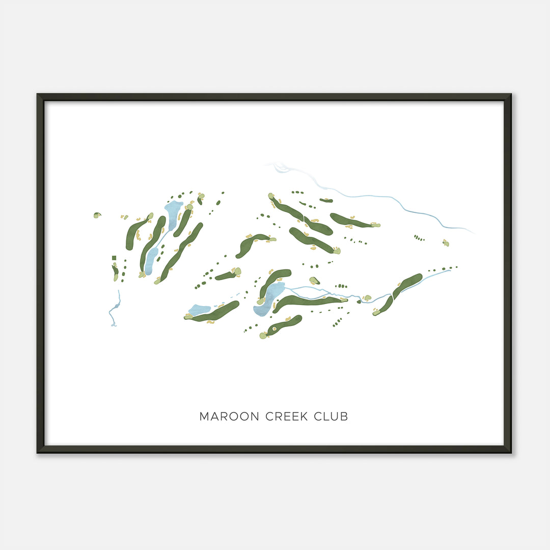 Print of Maroon Creek Club Modern Map