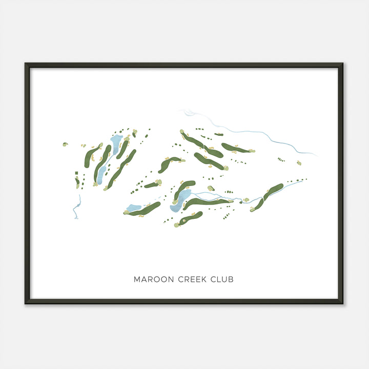 Print of Maroon Creek Club Modern Map