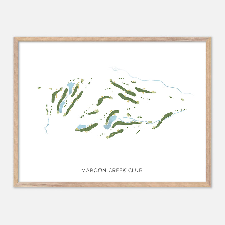 Print of Maroon Creek Club Modern Map