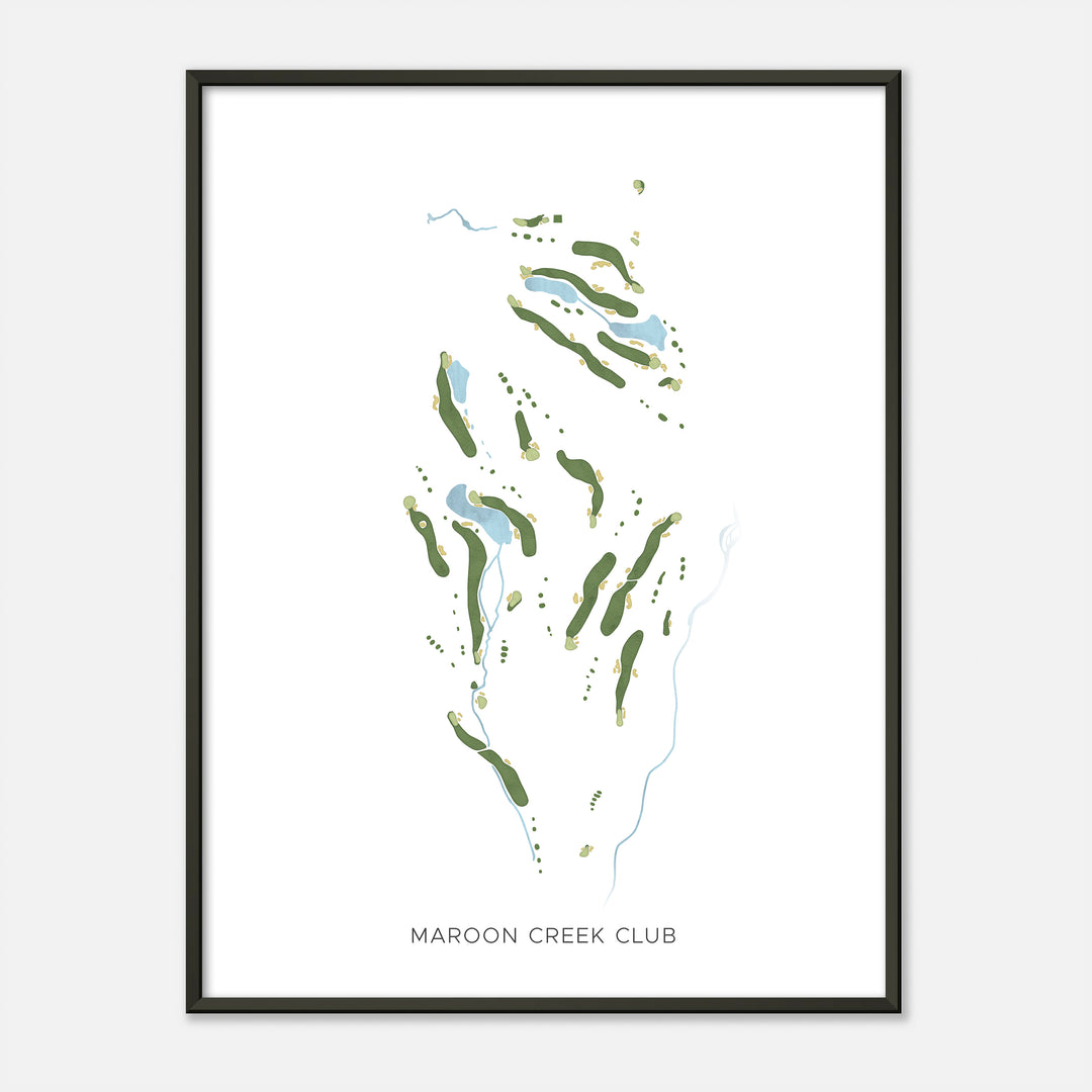 Print of Maroon Creek Club Modern Map