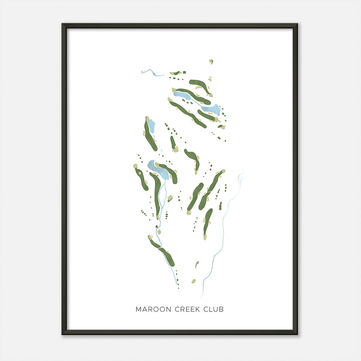 Print of Maroon Creek Club Modern Map