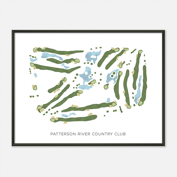 Print of Patterson River Country Club Modern Map