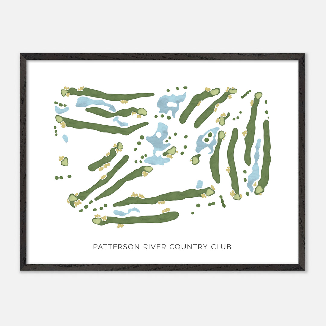 Print of Patterson River Country Club Modern Map