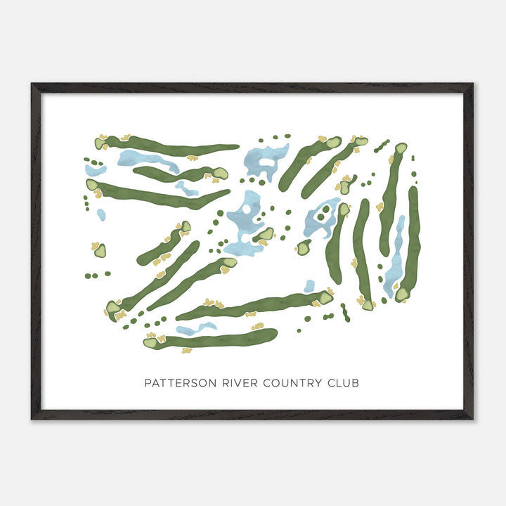 Print of Patterson River Country Club Modern Map