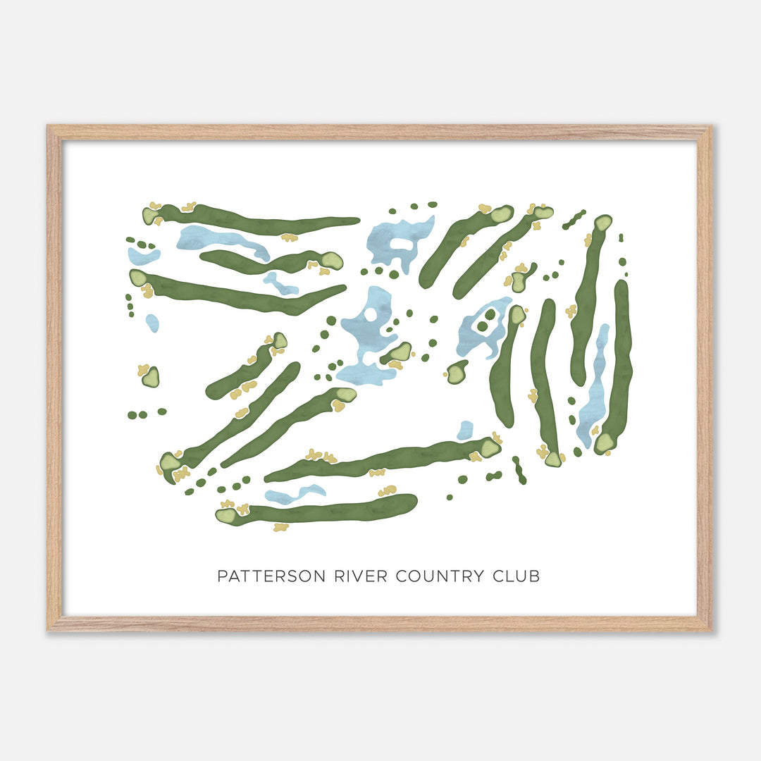 Print of Patterson River Country Club Modern Map