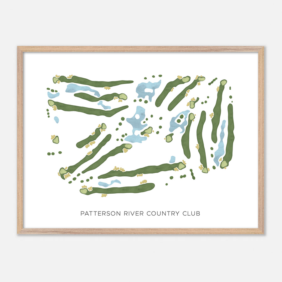 Print of Patterson River Country Club Modern Map