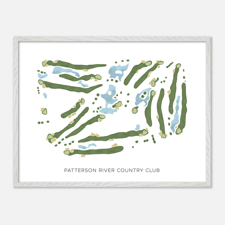 Print of Patterson River Country Club Modern Map