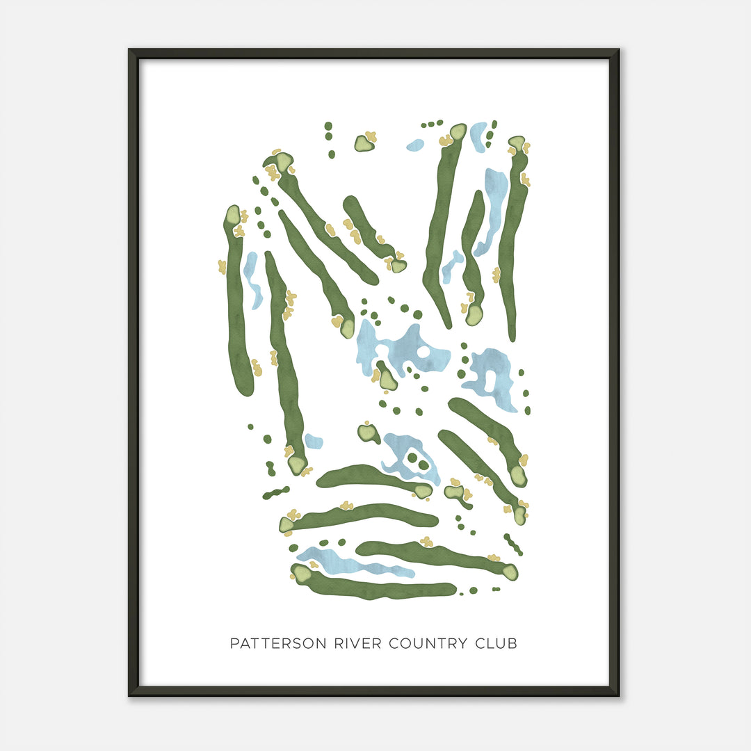 Print of Patterson River Country Club Modern Map