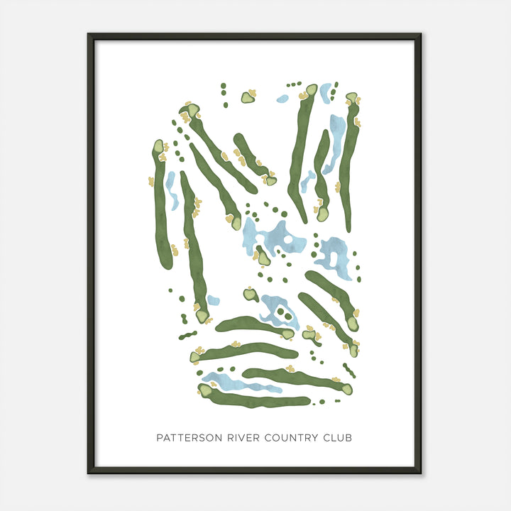 Print of Patterson River Country Club Modern Map