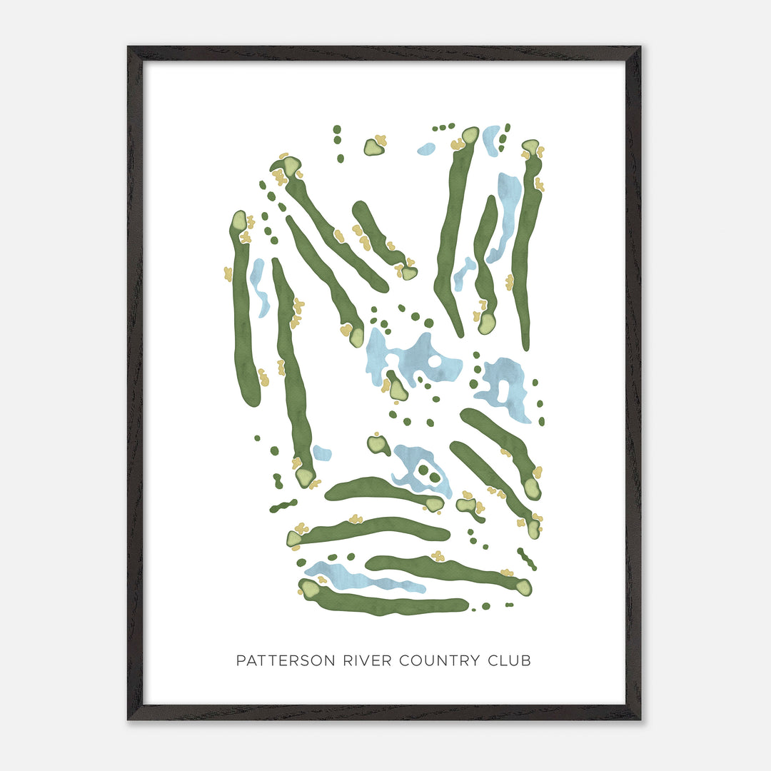 Print of Patterson River Country Club Modern Map