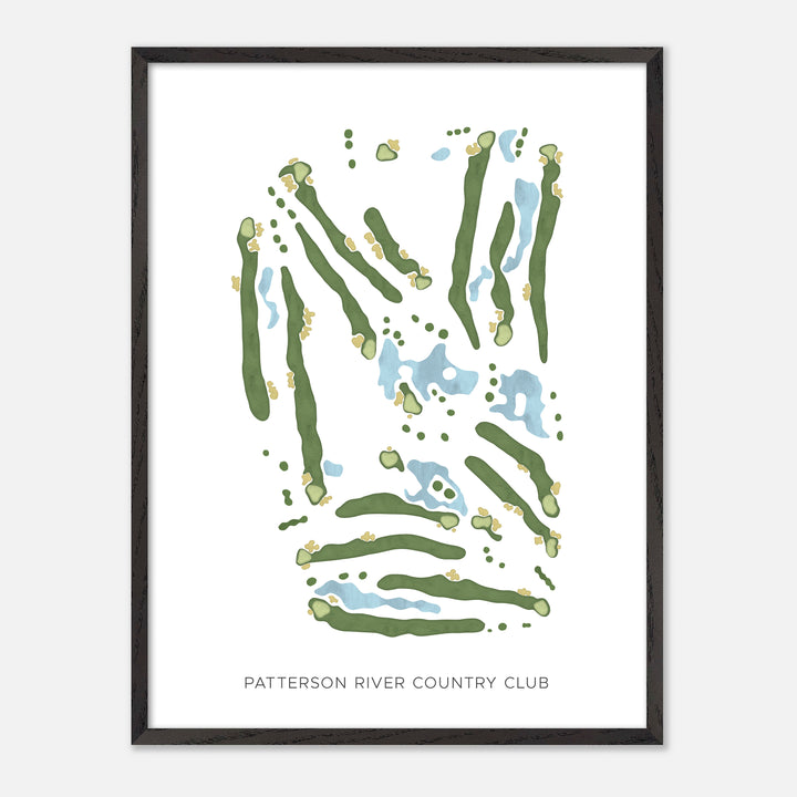 Print of Patterson River Country Club Modern Map