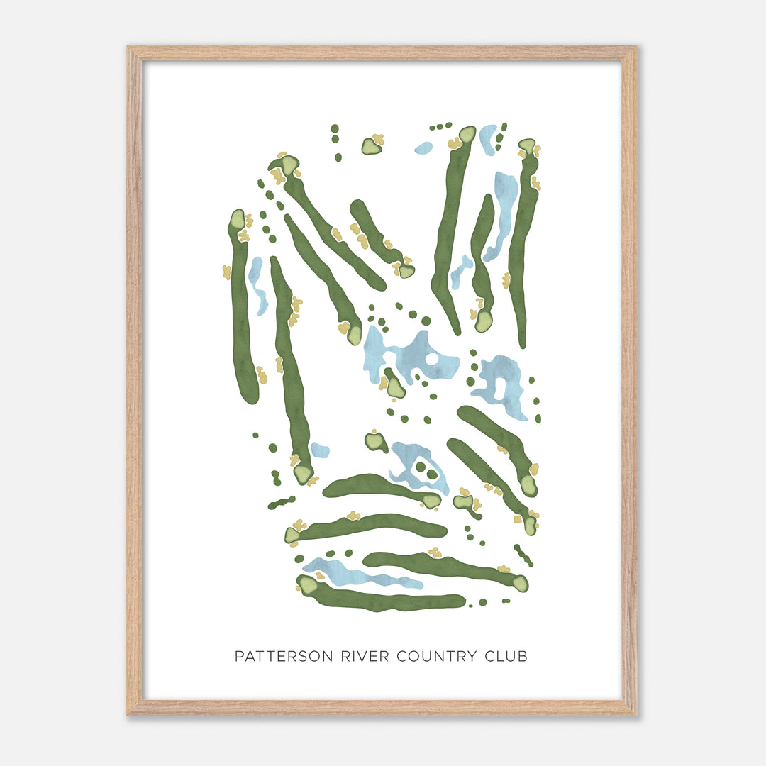 Print of Patterson River Country Club Modern Map