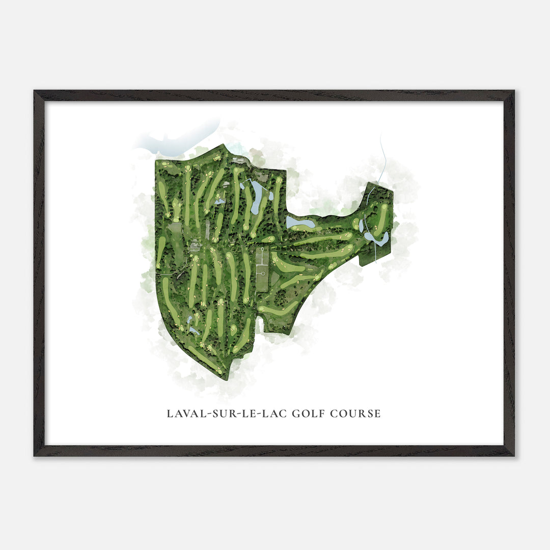 Print of Laval-Sur-Le-Lac Golf Course Classic Map