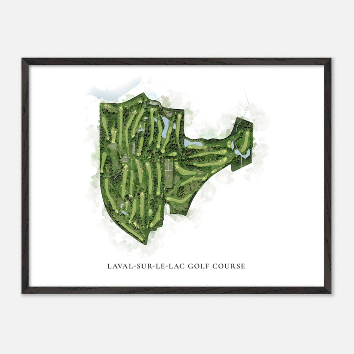 Print of Laval-Sur-Le-Lac Golf Course Classic Map