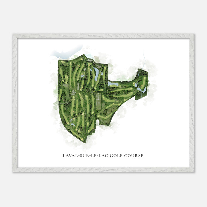 Print of Laval-Sur-Le-Lac Golf Course Classic Map