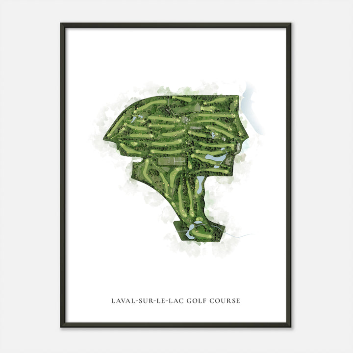 Print of Laval-Sur-Le-Lac Golf Course Classic Map