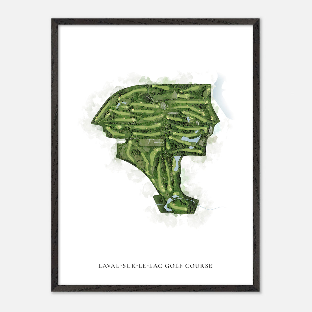 Print of Laval-Sur-Le-Lac Golf Course Classic Map
