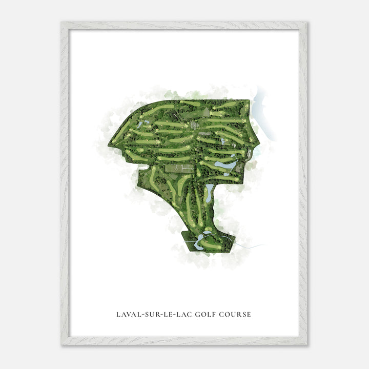 Print of Laval-Sur-Le-Lac Golf Course Classic Map