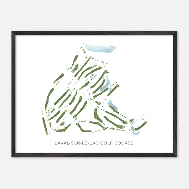 Print of Laval-Sur-Le-Lac Golf Course Modern Map