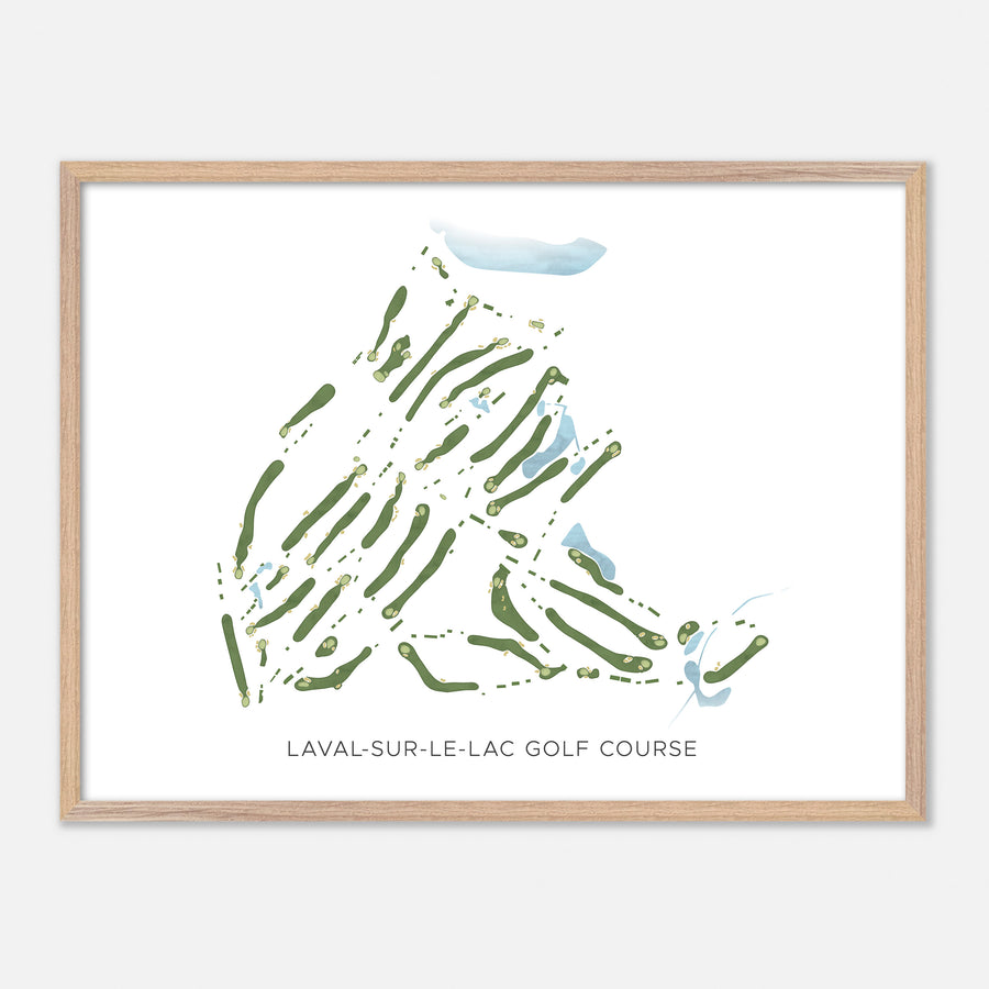 Print of Laval-Sur-Le-Lac Golf Course Modern Map