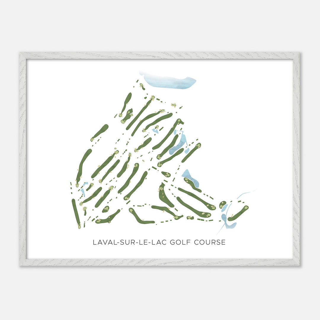 Print of Laval-Sur-Le-Lac Golf Course Modern Map