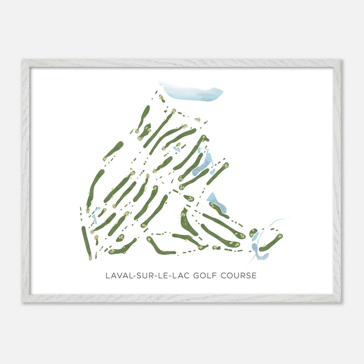 Print of Laval-Sur-Le-Lac Golf Course Modern Map