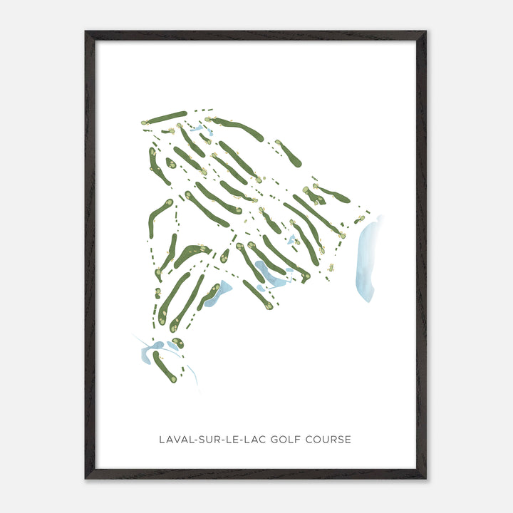 Print of Laval-Sur-Le-Lac Golf Course Modern Map