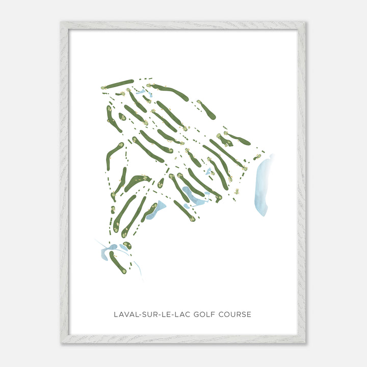 Print of Laval-Sur-Le-Lac Golf Course Modern Map