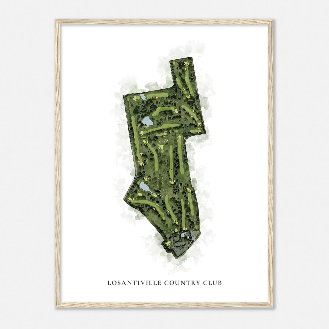 Print of Losantiville Country Club Classic Map