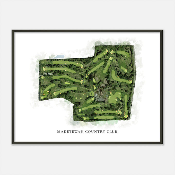 Print of Maketewah Country Club Classic Map