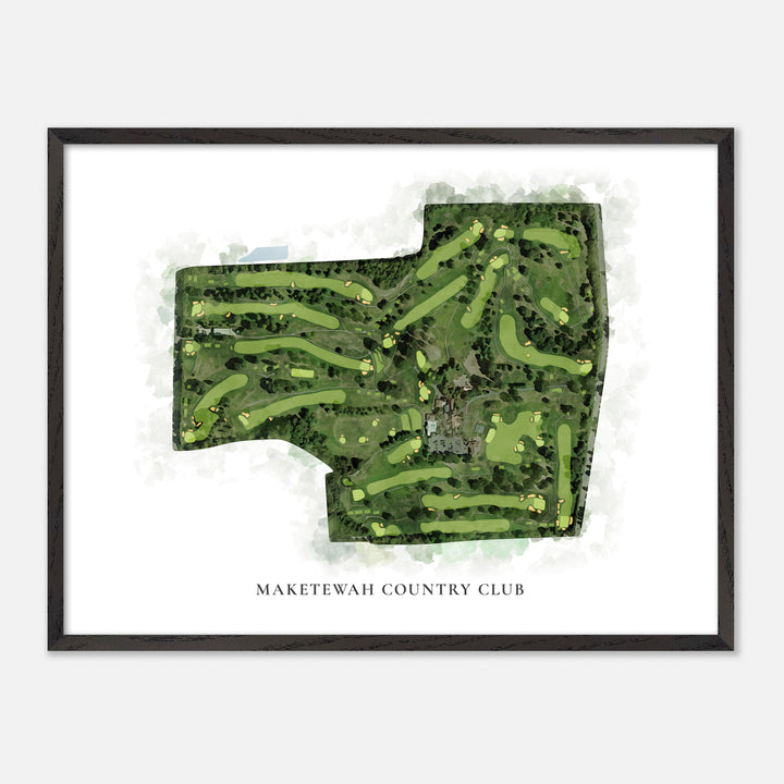 Print of Maketewah Country Club Classic Map