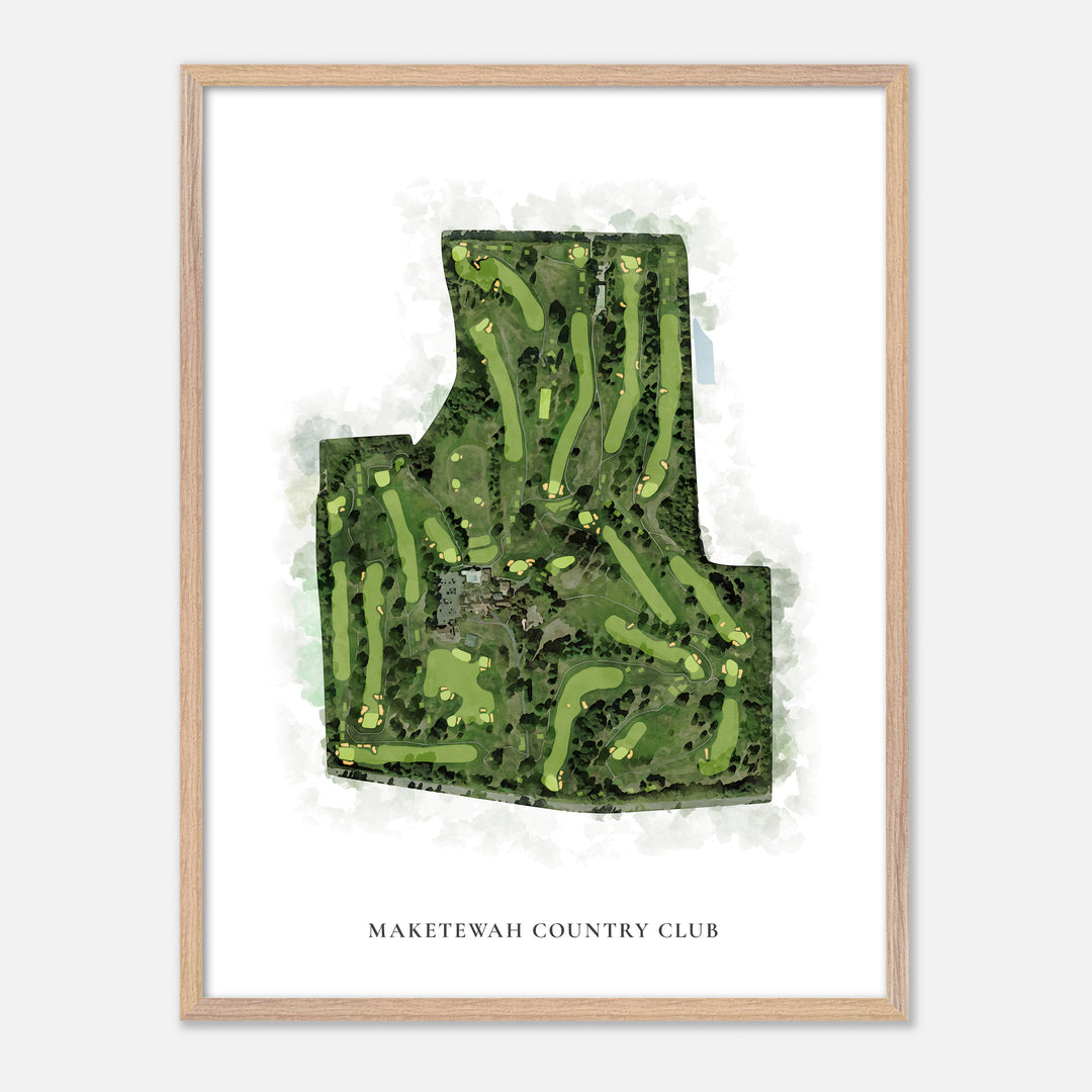 Print of Maketewah Country Club Classic Map
