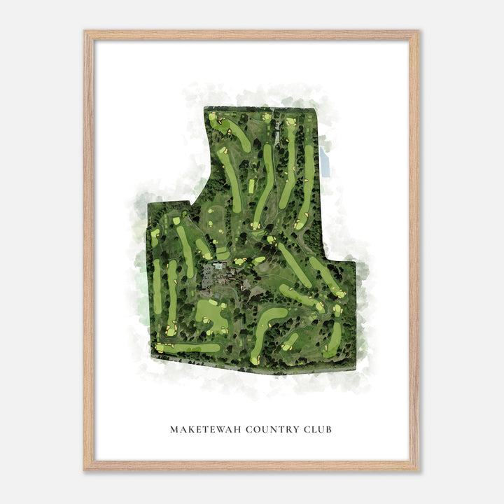 Print of Maketewah Country Club Classic Map