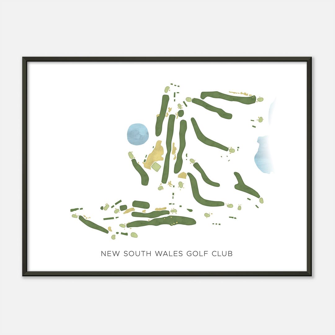 Print of New South Wales Golf Club Modern Map