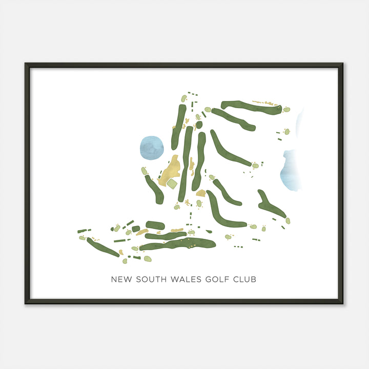 Print of New South Wales Golf Club Modern Map