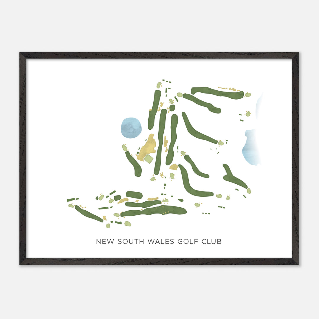 Print of New South Wales Golf Club Modern Map
