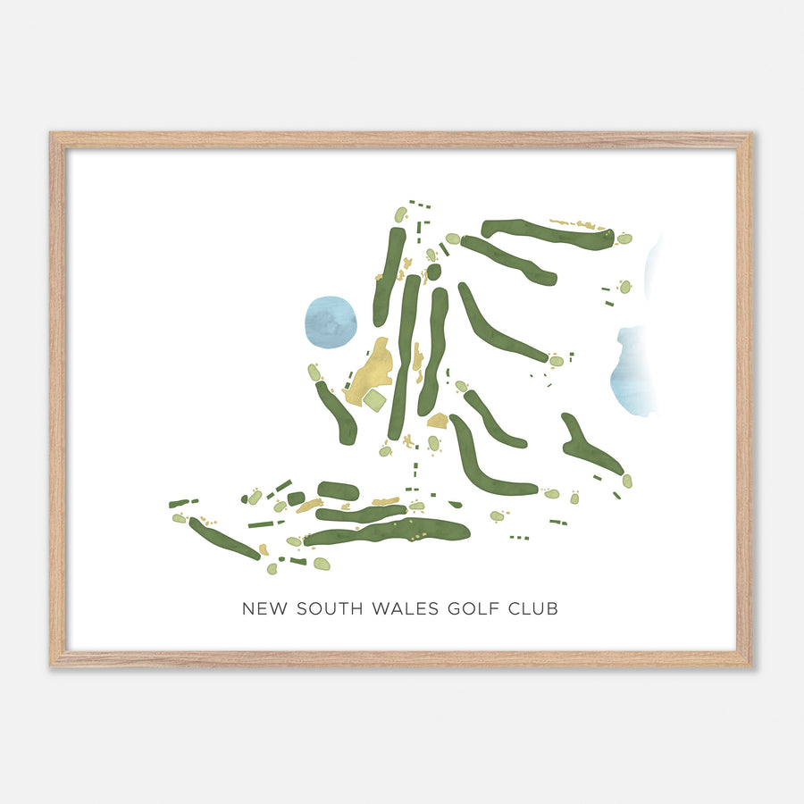 Print of New South Wales Golf Club Modern Map