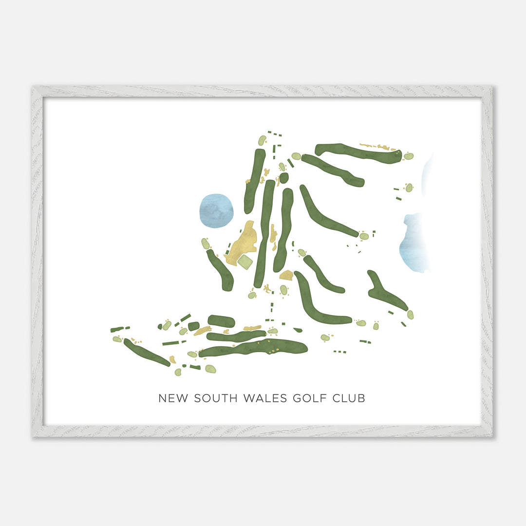 Print of New South Wales Golf Club Modern Map