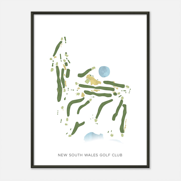Print of New South Wales Golf Club Modern Map