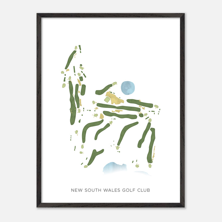 Print of New South Wales Golf Club Modern Map