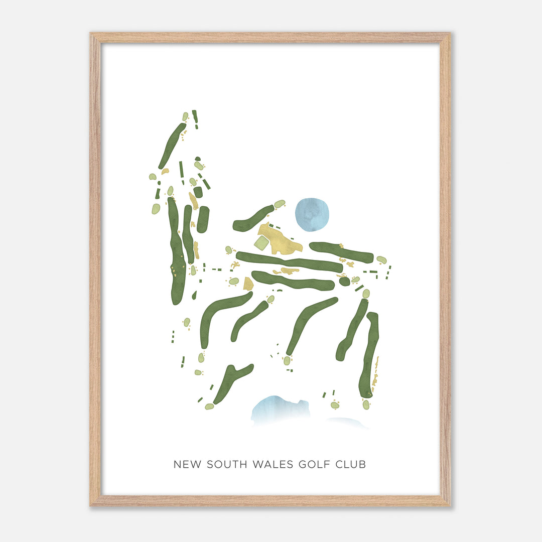 Print of New South Wales Golf Club Modern Map