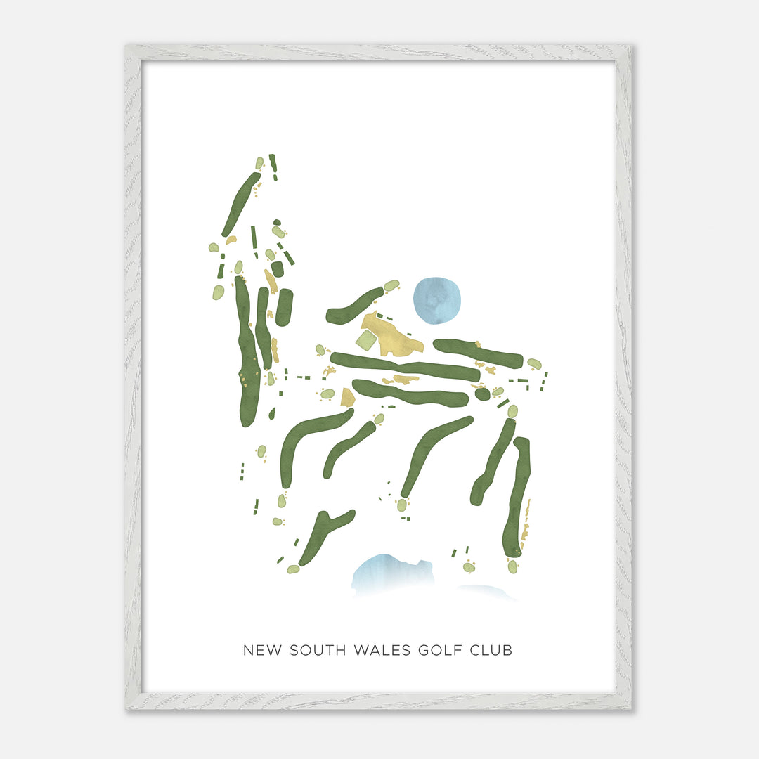 Print of New South Wales Golf Club Modern Map