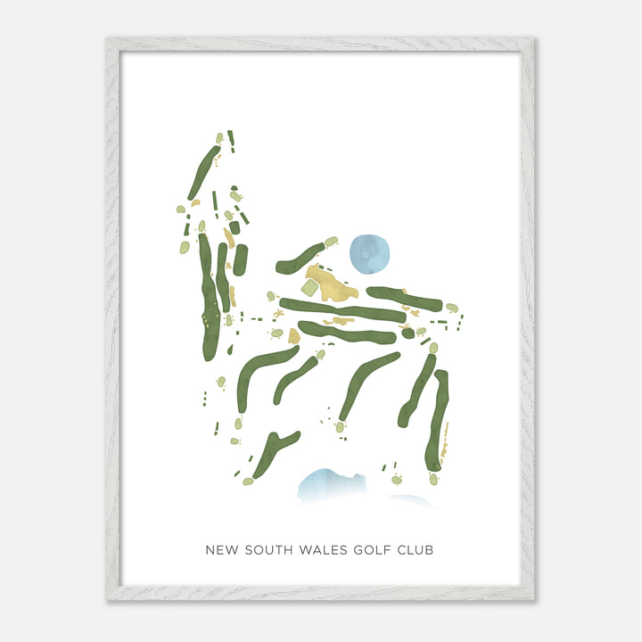 Print of New South Wales Golf Club Modern Map