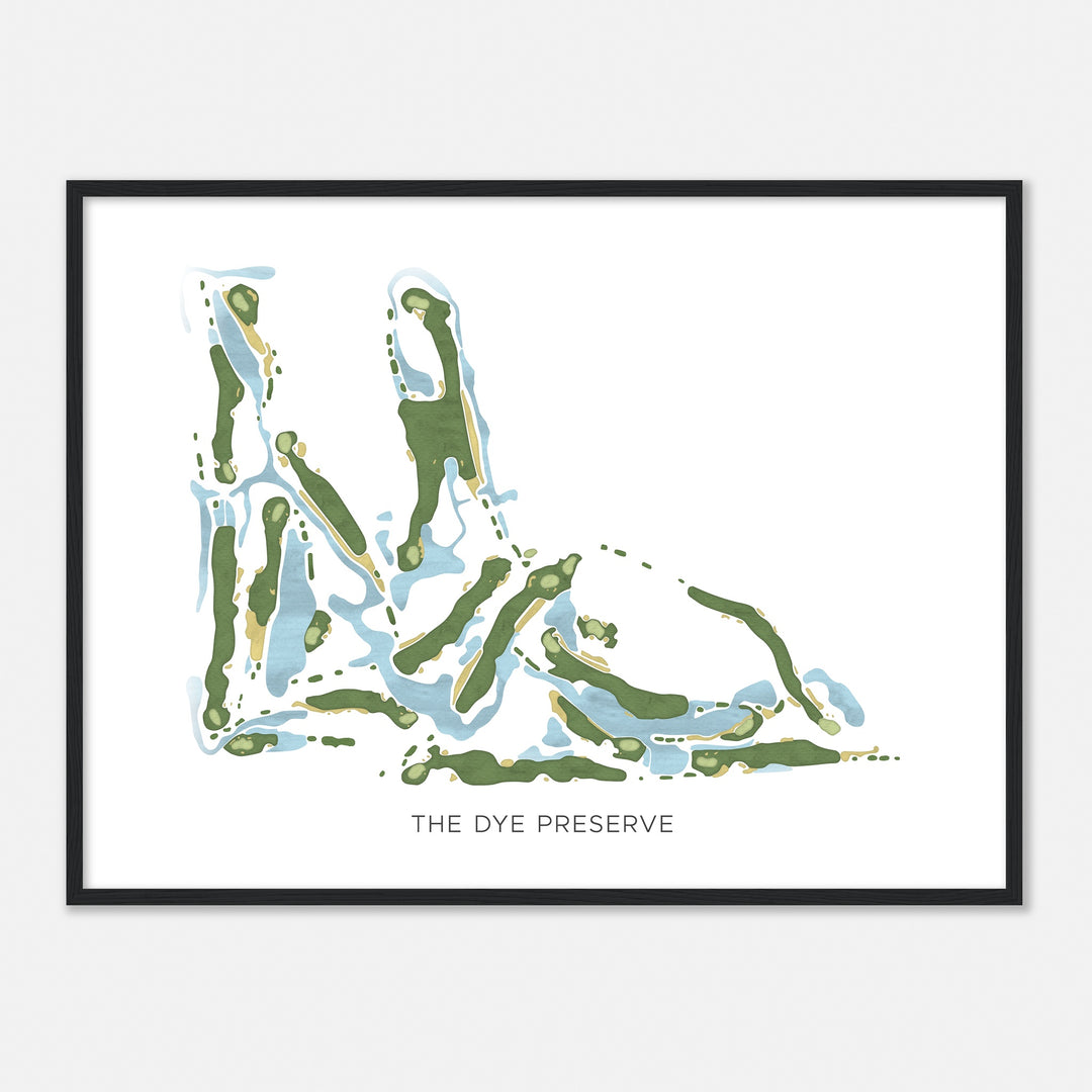 Print of The Dye Preserve Modern Map