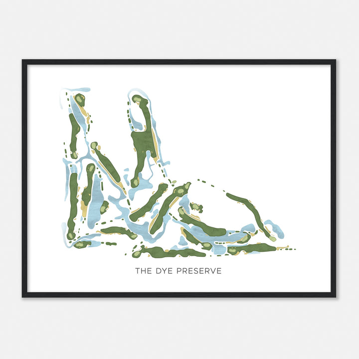 Print of The Dye Preserve Modern Map